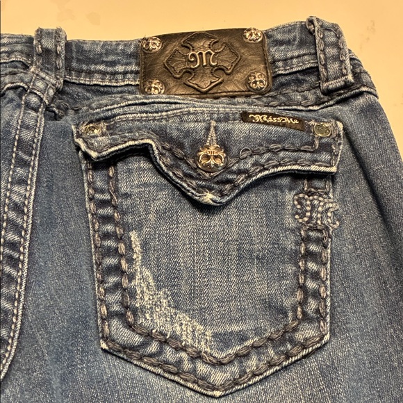 Miss Me Dark Blue Straight Leg Jeans - Picture 5 of 6